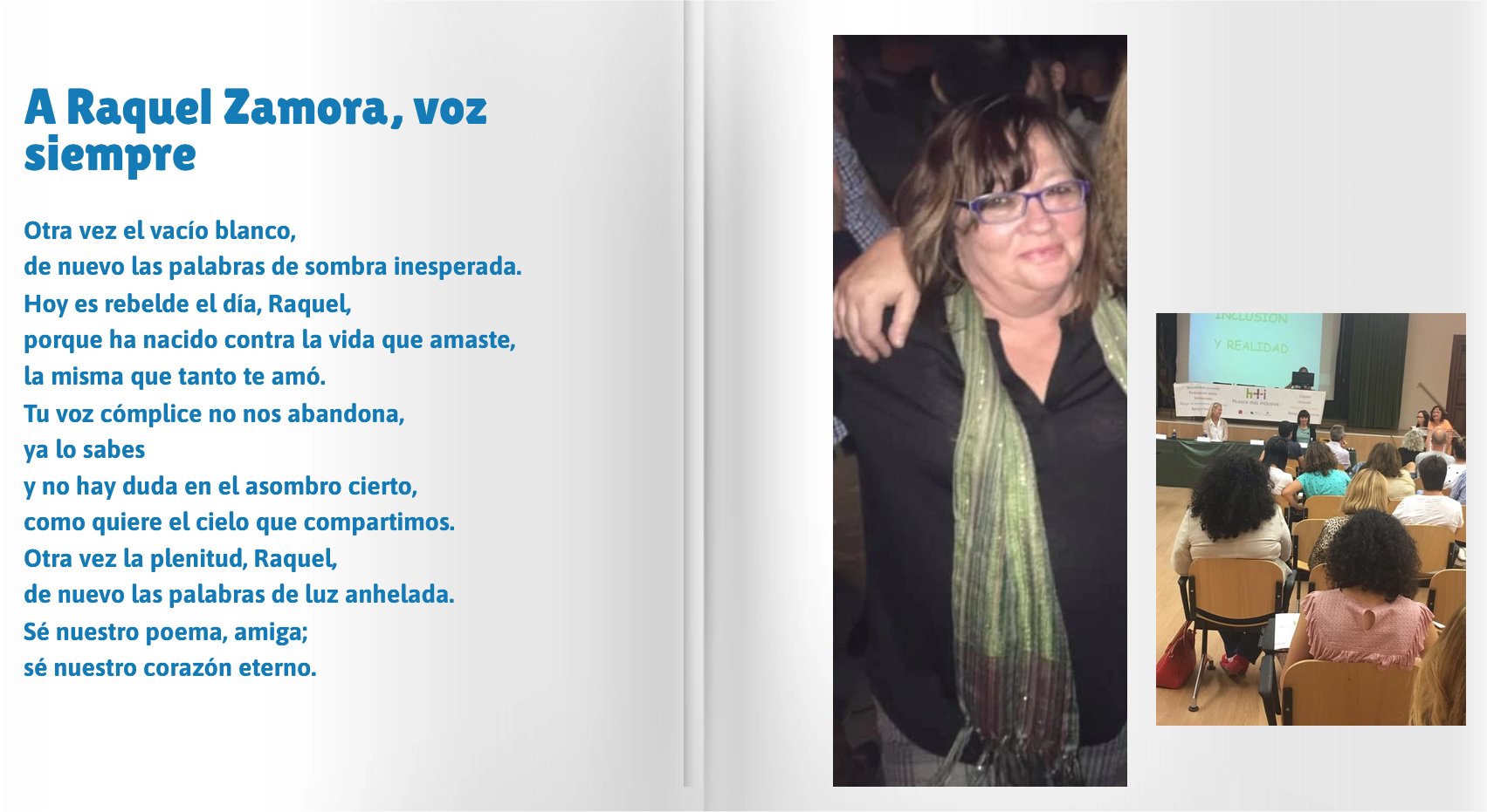 A Raquel Zamora, voz siempre